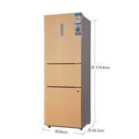 新飞(Frestec) BCD-256WKSR 256升三门冰箱 智能温控 风冷除菌 家用 亚银拉丝金