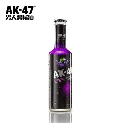 AK47男人鸡尾酒黑加仑味 预调鸡尾酒 275ml 单支装