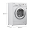 LG WD-HH1431D 7公斤直驱DD变频滚筒洗衣机 44CM纤薄 智能手洗模式 高温洗涤 (白色)