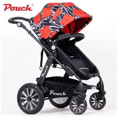 Pouch汽车安全座椅婴儿坐躺式双向安装儿童安全座椅0-4岁