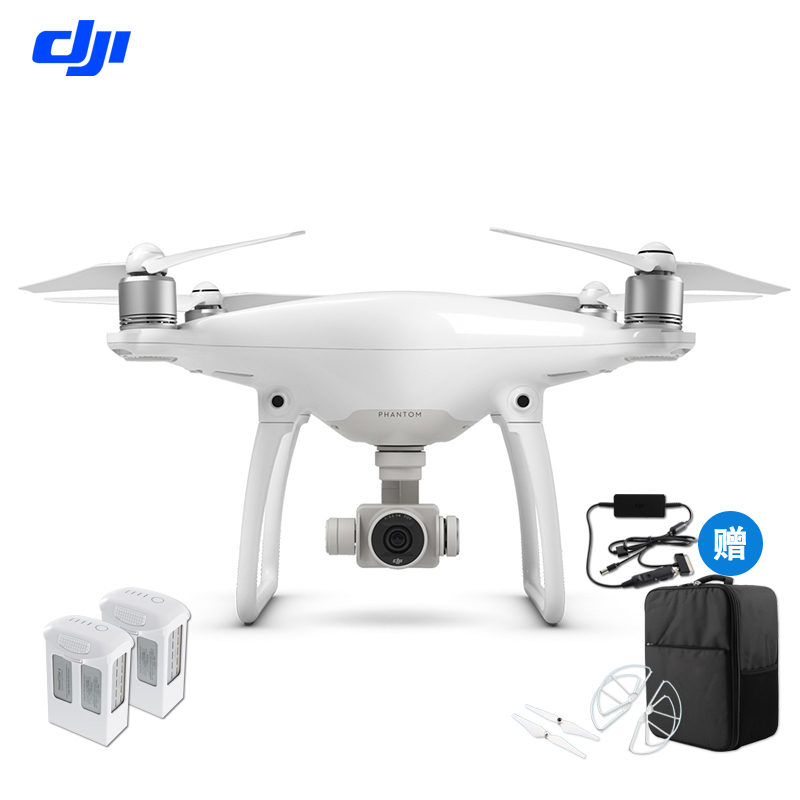 大疆创新(DJI) 精灵 Phantom 4 四轴航拍遥控飞机无人机 三电套装+车载充电器