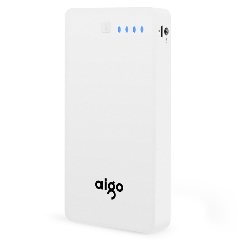 爱国者(aigo) FB20 白色 三个USB输出 20000毫安 大容量通用 聚合物 移动电源/充电宝高清大图