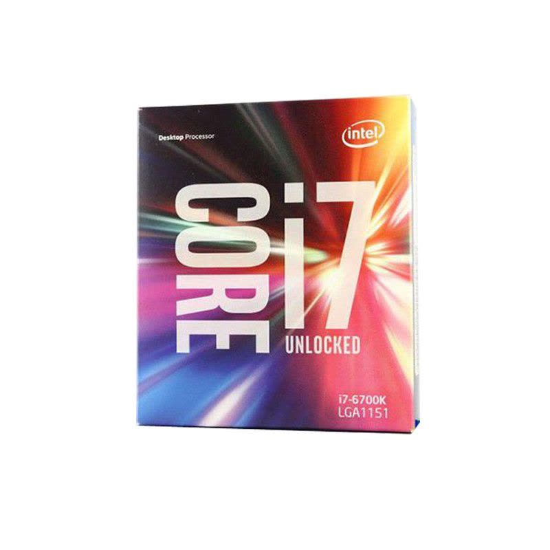 英特尔(Intel)酷睿四核 i7-6700K 1151接口 4GHz 盒装CPU处理器图片
