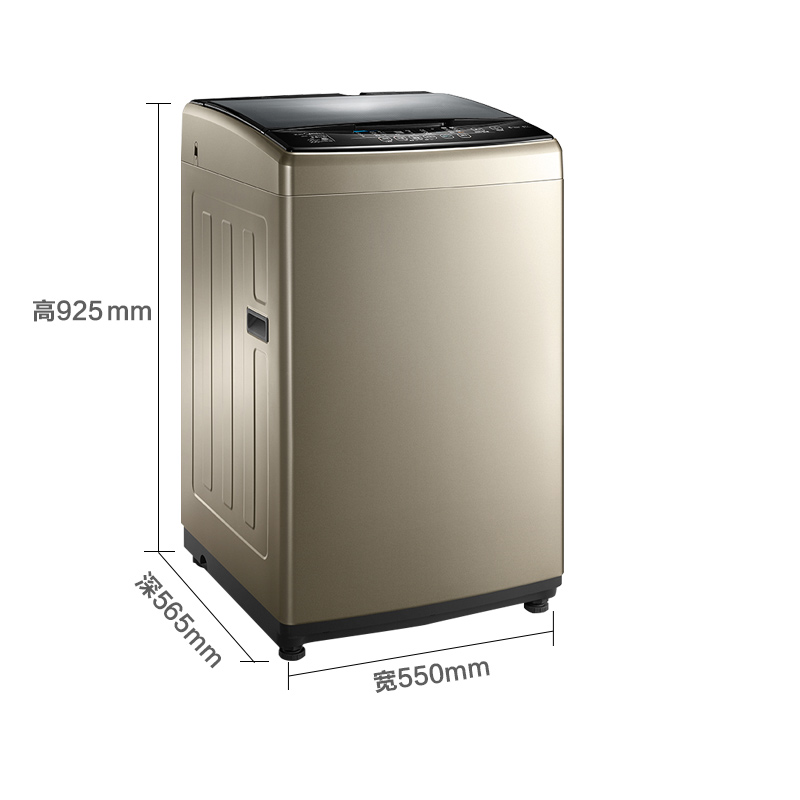 美的(Midea)MB80-6100WQCG 8公斤洗衣机 全自动波轮洗衣机 金色 家用高清大图