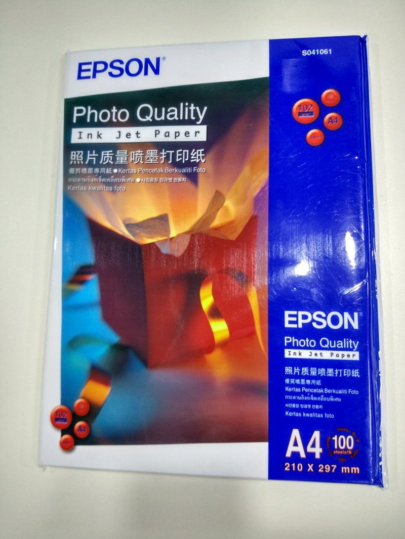 爱普生(EPSON) 喷墨(打印纸 )A4.210*297mm 100张/包