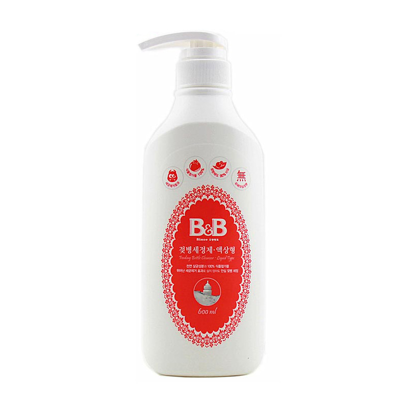 韩国原装进口保宁B&B婴幼儿奶瓶清洁剂600ml高清大图