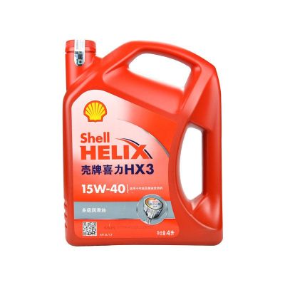 壳牌 (Shell) 红喜力矿物质机油 Helix HX3 15W-40 SL级 4L