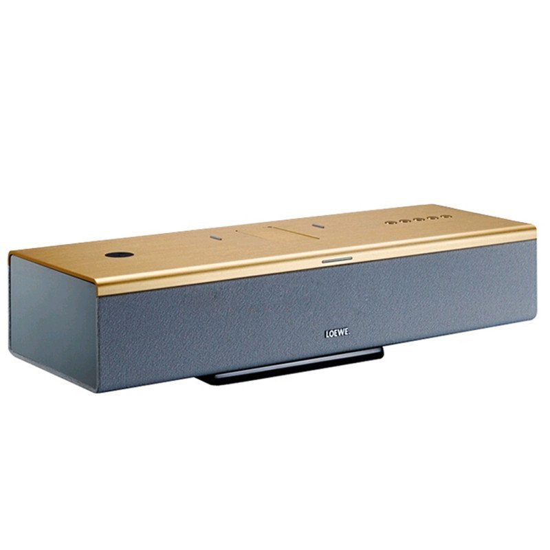 LOEWE Soundport Compact 德国发烧级2.1立体声蓝牙音响 带NFC 便携式音响 中号 黄金色