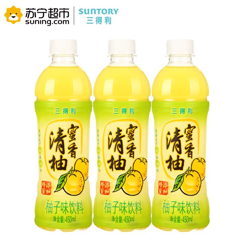 三得利(Suntory) 蜜香清柚饮料450ML*15瓶/箱图片