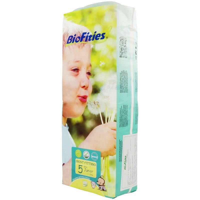 爱婴舒坦BioFities环保超薄纸尿裤5号*4包