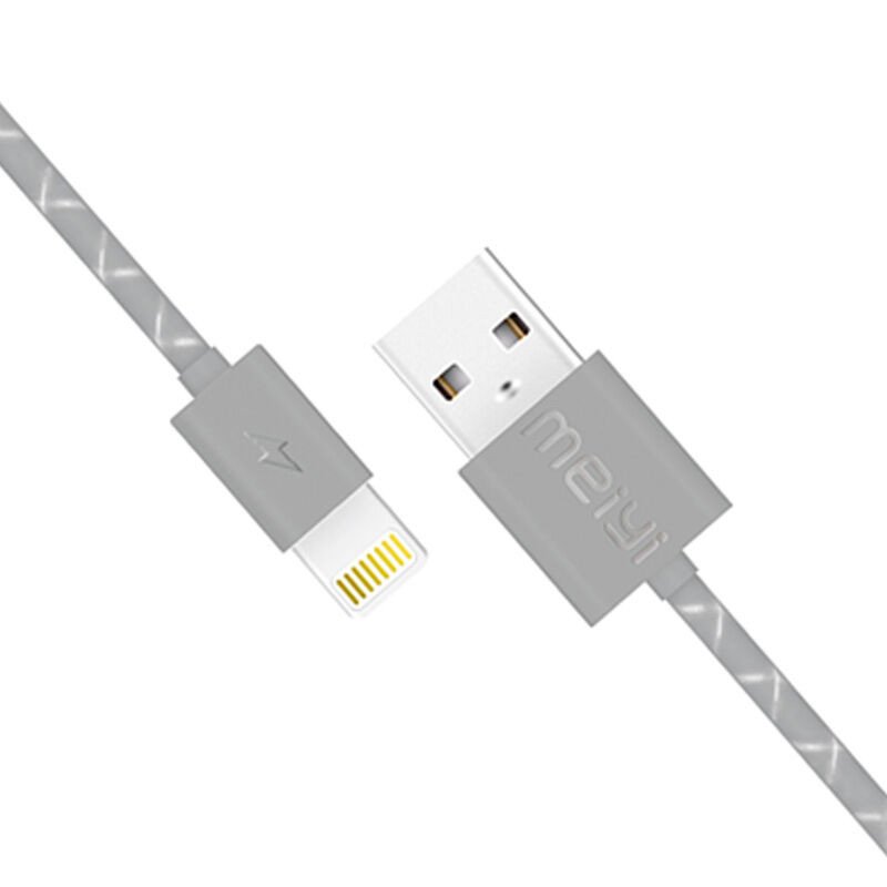 美逸（MEIYI）MY-M14 灰色 苹果快充数据线 手机充电线适用于苹果手机