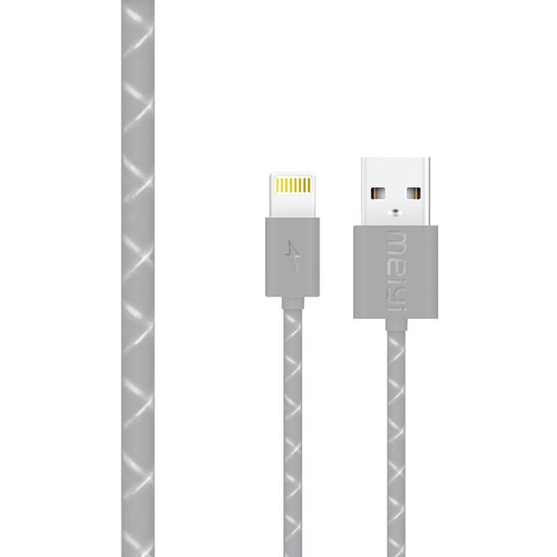 美逸（MEIYI）MY-M14 灰色 苹果快充数据线 手机充电线适用于苹果手机