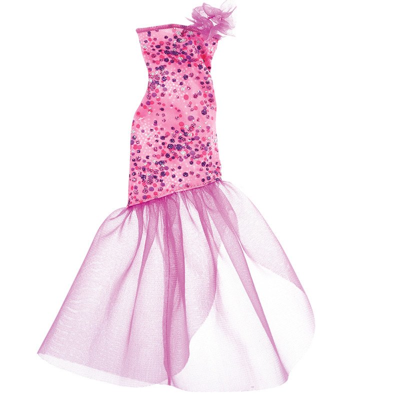 [苏宁自营]Barbie 芭比 女孩之新礼服套装 CJG00高清大图