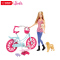 [苏宁自营]Barbie 芭比 狗狗骑行套装 CLD94 塑料玩具 适合3岁以上宝宝