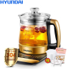 HYUNDAI(现代)养生壶QC-YS1808 1.5L大容量 16大烹煮功能 自动保温 304不锈钢发热盘 电水壶
