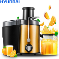 现代(HYUNDAI)QC-ZZ2511榨汁机 水果料理机 高出汁率 渣汁分离 易拆易洗 土豪金色