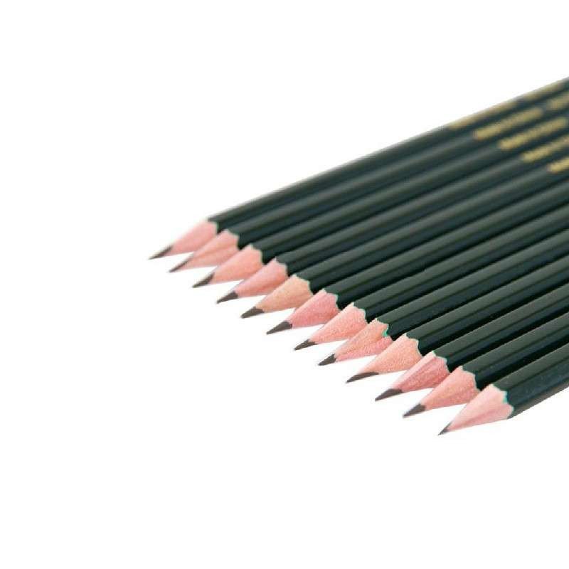 得力7084 铅笔(2B) 石墨铅芯结晶制造不易折断 黑 12支/盒