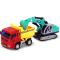 乐飞(LEFEI)城市工程车系列 7811小型挖掘机&翻斗车组合 模型玩具工程运输车 儿童玩具汽车3-6岁