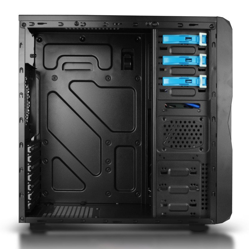 爱国者(aigo)黑暗骑士D8中塔电脑机箱 标配12CM风扇 USB3.0