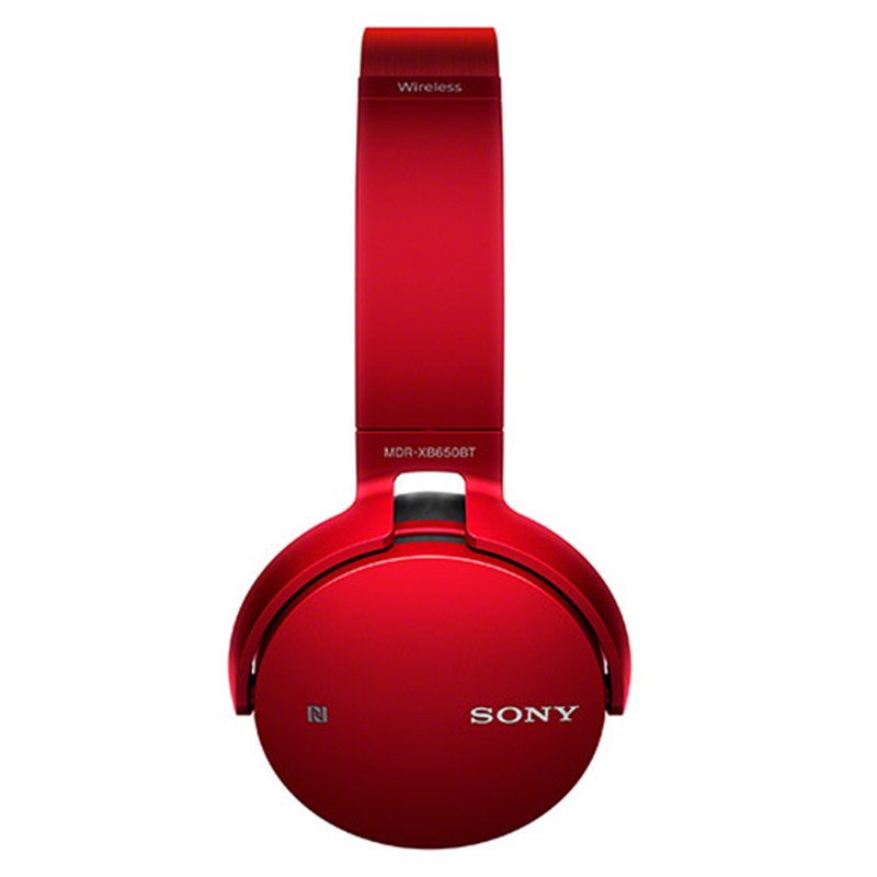 索尼(SONY)重低音无线立体声耳机MDR-XB650BT(红色) 头戴式旋转轴设计 NFC 蓝牙耳机高清大图