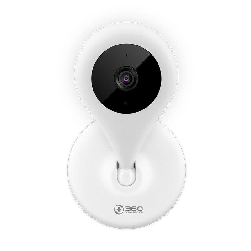 360智能摄像机夜视版Plus D603 64G豪华套装 小水滴 高清 WIFI摄像头 双向通话 远程监控 哑白720P图片