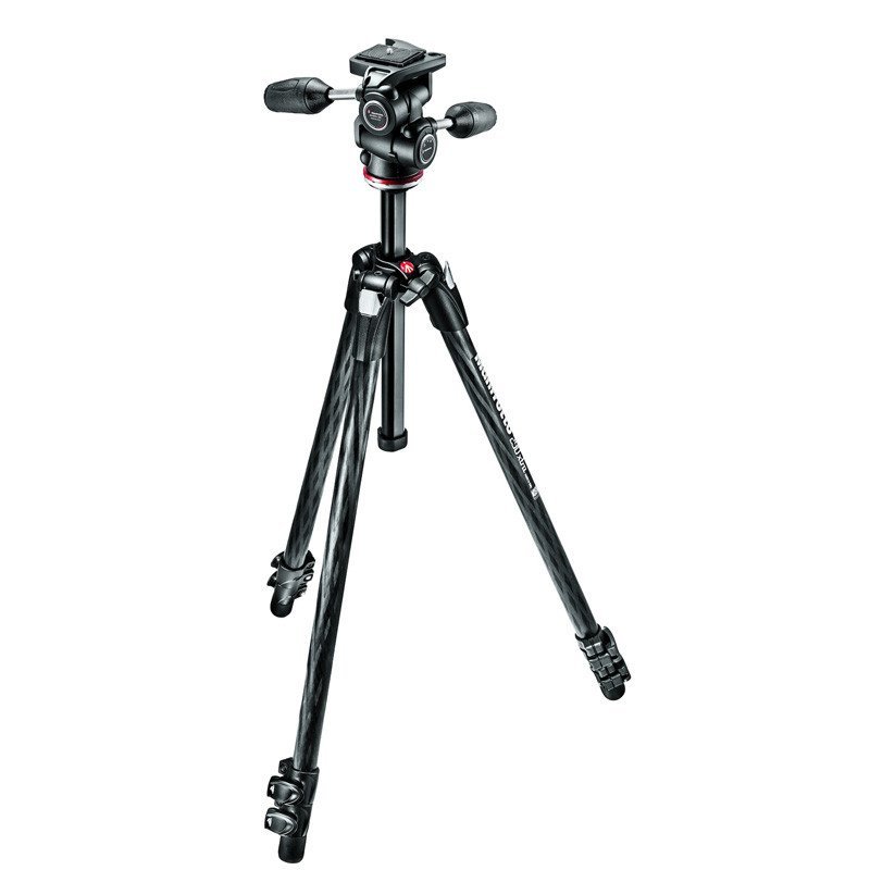 曼富图(MANFROTTO) MK290XTC3-3W 板扣式碳纤维三脚架云台套装