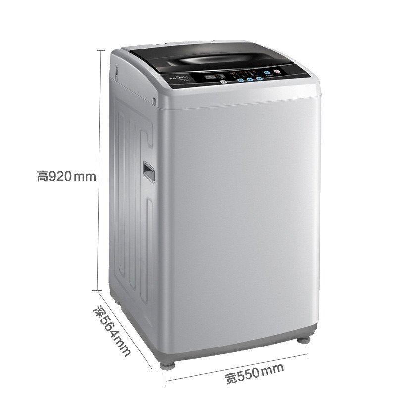 美的(Midea) MB80-eco11W 8公斤波轮洗衣机 智能操控 8大程序 安心童锁 家用 灰色高清大图