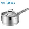 美的(Midea)汤锅 TG16N1 不锈钢无涂层奶锅不粘锅宿舍小锅电磁炉通用辅食锅炊具