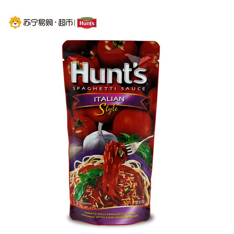汉斯（HUNT’S）原味意大利面酱250g 菲律宾进口 袋装意大利面酱图片
