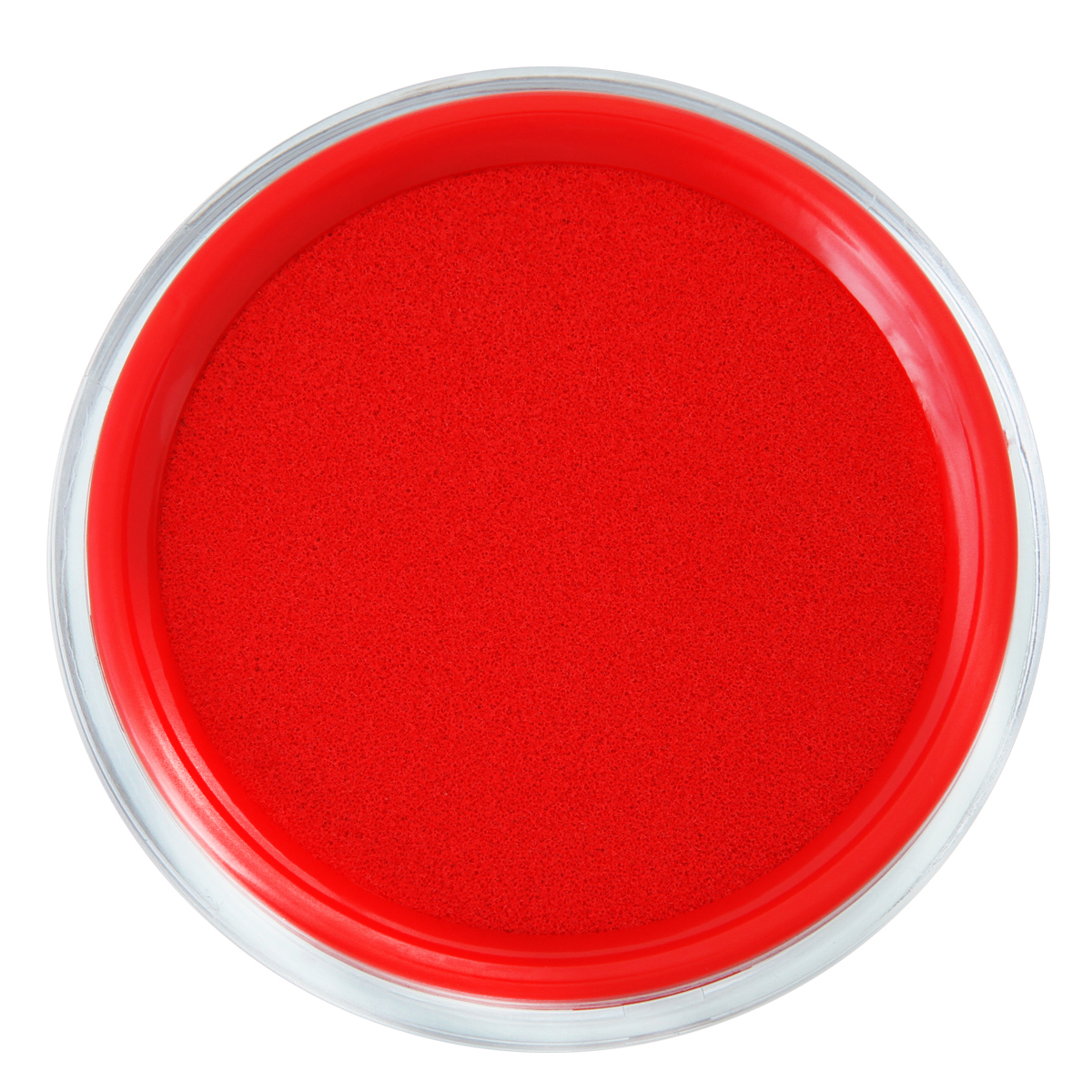 得力(deli) 9863 圆形快干印台 红色 3个装高清大图