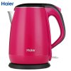 Haier/海尔 HKT-2719R电热水壶 双层防烫保温 304不锈钢 电烧开水壶
