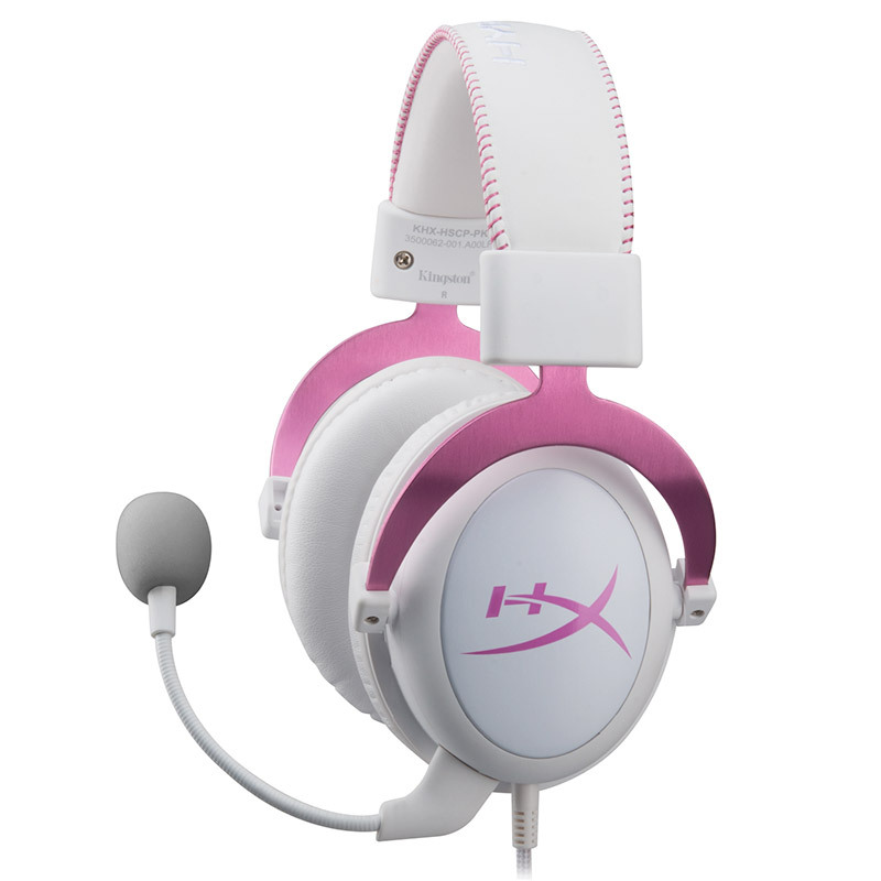 苏宁自营 金士顿耳机(Kingston)HyperX Cloud Ⅱ高级版电竞耳机兼容多种设备 粉红色限量版