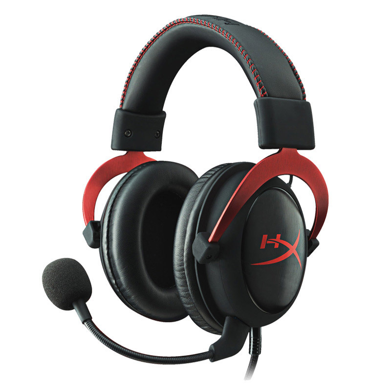 苏宁自营 金士顿耳机(Kingston)HyperX Cloud Ⅱ高级版电竞耳机 7.1声道 兼容多种设备 黑红色