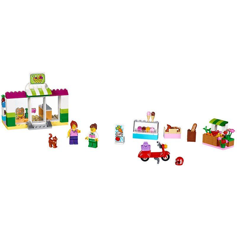 LEGO 乐高 Juniors 小拼砌师系列 超市手提箱 LEGC10684 玩具 塑料 6-14岁200块以上图片