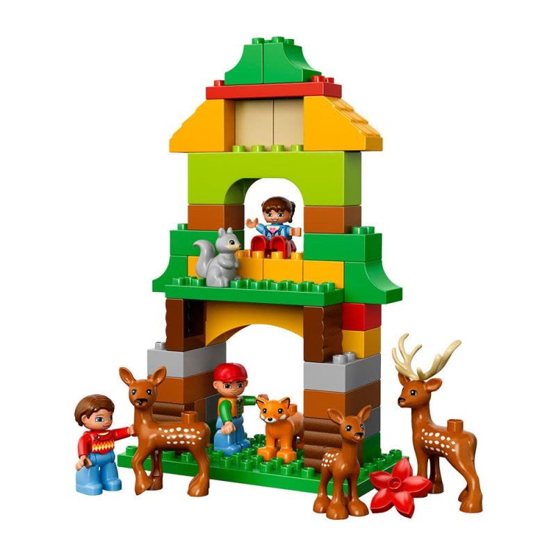 LEGO 乐高 Duplo 得宝系列森林主题:野生公园 10584 2-5岁 100-200块 塑料 玩具图片