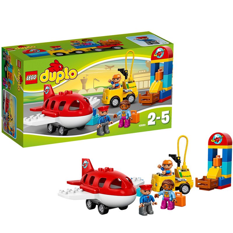 LEGO 乐高 Duplo 得宝系列繁忙的机场 10590 塑料玩具 1-3岁 50块以下高清大图