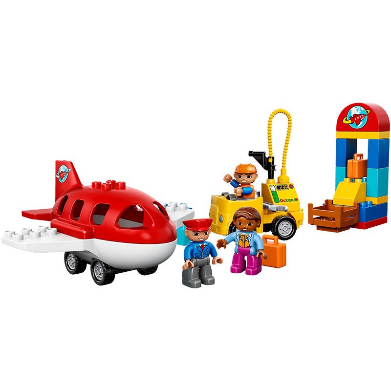 LEGO 乐高 Duplo 得宝系列繁忙的机场 10590 塑料玩具 1-3岁 50块以下高清大图