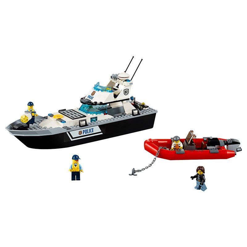 LEGO 乐高 City城市系列 巡逻艇 LEGO60129 塑料积木玩具 5-12岁 100-200块图片