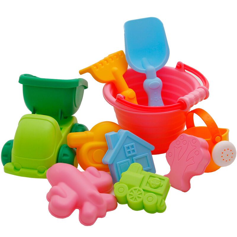 【苏宁红孩子】那高儿童沙滩玩具套装 大号洗澡戏水玩具沙滩玩具铲沙 沙滩桶313
