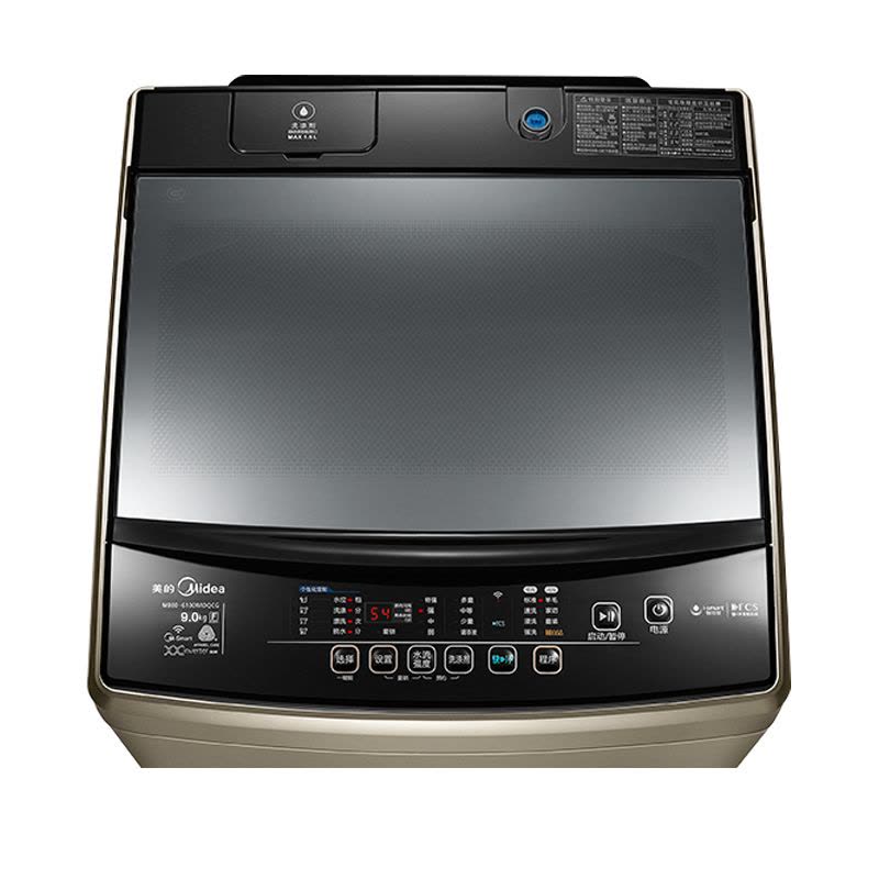 美的(Midea)MB90-6100WIDQCG 9公斤洗衣机 精准投放 变频节能 FCS快净 家用 金色图片