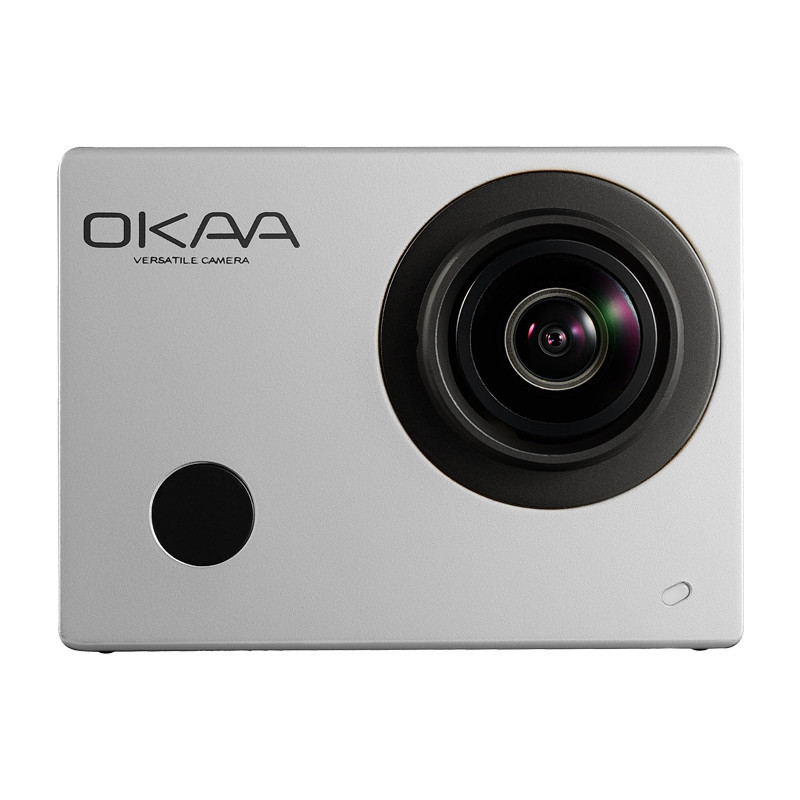 OKAA 运动相机摄像机 1600万像素高清户外航拍潜水防水DV 数码WiFi运动摄像机 银色 官方标配加32G内存卡