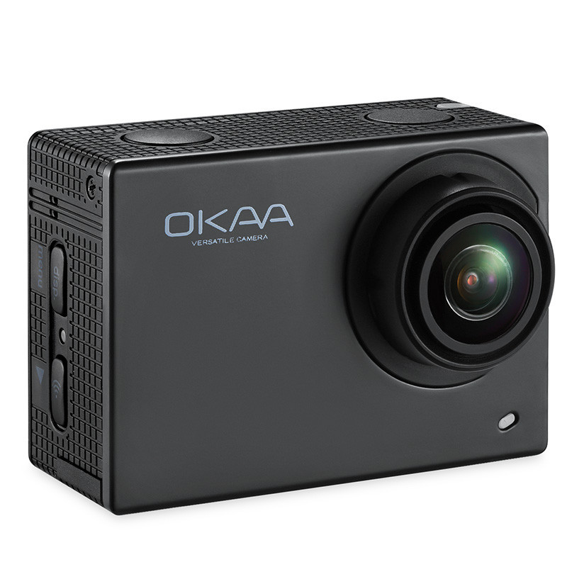 OKAA 运动相机 4K高清数码触屏运动摄像机1600万像素wifi航拍潜水防水DV 经典黑 加32G内存卡