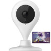 360智能摄像机夜视版Plus D603 包年云存储套装 小水滴 高清夜视 WIFI摄像头 双向通话 远程监控 哑白