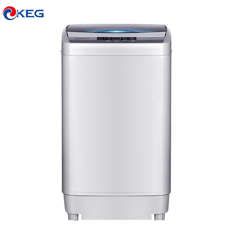韩电(KEG) XQB56-D1678 5.6公斤 全自动波轮洗衣机 八大清洗模式 24小时预约 桶风干 透明黑