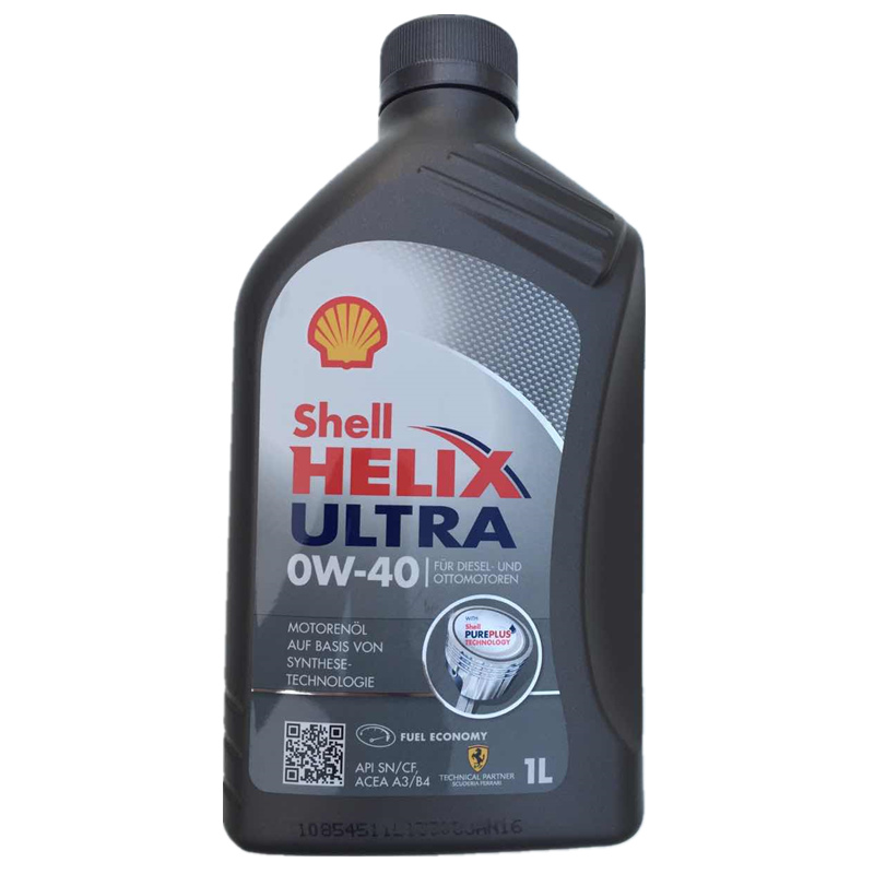 壳牌 Shell 超凡喜力 Helix Ultra 全合成机油0W-40 SN级别 1L/瓶 德国原装进口高清大图