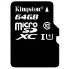 金士顿(Kingston)TF卡 64G 80MB/s 手机存储卡(Micro SD)Class10 UHS-I
