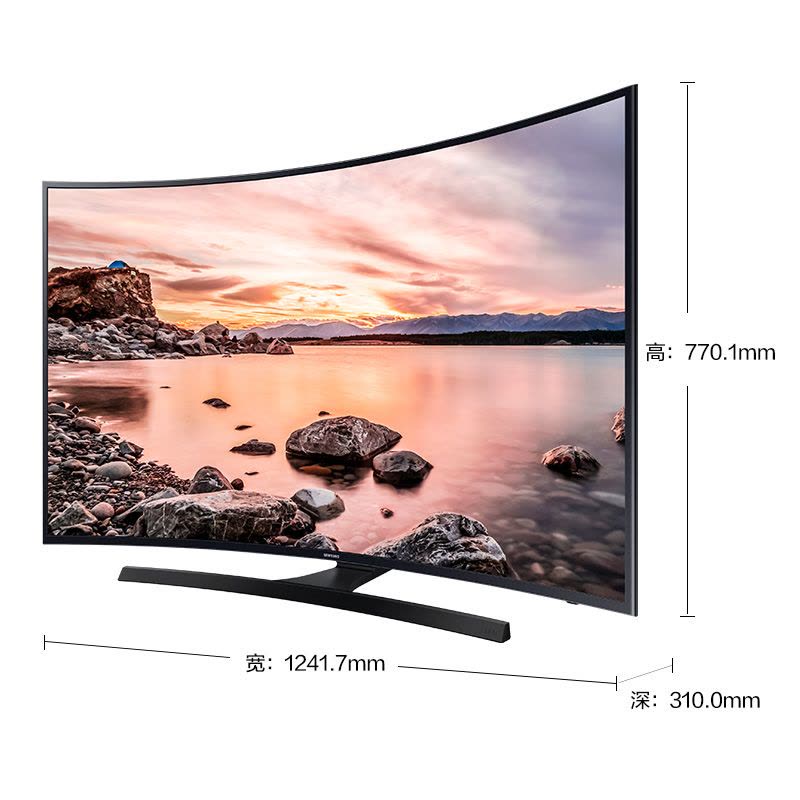 三星(SAMSUNG) UA55KUC30SJXXZ 55英寸 4K超高清 HDR功能 曲面 智能 LED液晶电视图片