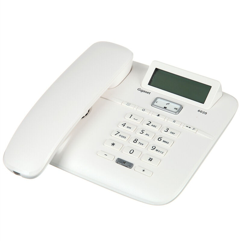 德国集怡嘉(Gigaset)原西门子品牌6020家用固话 固定电话座机(白色)