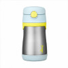 膳魔师(THERMOS Foogo)不锈钢保温吸管杯290ML BS5353 BL 银色