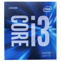 英特尔(Intel)酷睿双核 i3-6100 1151接口 盒装CPU处理器